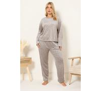 Leopard Super Luxe Pyjama Set Yours Natural 22-24