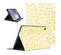 Leopard Tablet Case for iPad Air 2 9.7" | Light Yellow Cheetah Panther Pattern Adjustable Protective Cases Flip PU Fashion Leather Stand Funda for Boys Girls