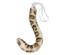 Leopard Tail Halloween Fluffy Role Play Party Performance Props Dress Up Plush Animal Hair Band Accessory, # 1, Medium