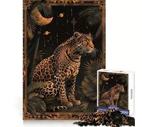 Leopard Tarot Cards Jigsaw Puzzles 1000 Pieces for Teenagers Brain Think Serene Game Real Challenge Santa Gift (50x75cm)