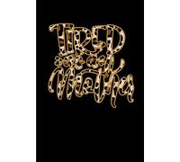 Leopard Text Tired as a mother: Funny Gift 6x9 Planner, Journal, Notebook, Composition Book, Diary for Women, Men, Teens, and Children