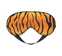 Leopard Texture Double-Sided Silk Sleep Mask, Adjustable Light Blocking Eye Mask for Travel, Men & Women, Soft Comfortable Blindfold 20x10cm