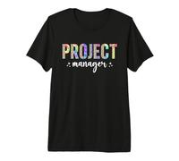 Leopard Tie Dye Project Manager - Management Planning Premium T-Shirt