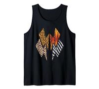 Leopard Tiger Cheetah Zebra Lightning Animal Print Safari Tank Top