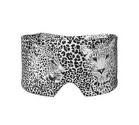 Leopard Tiger Print Black and White, Full Eye Covers Light Blocking Eye Mask Sleep Eye and Ear Muffs