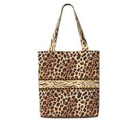 Leopard Tiger Skin Print,Reusable Grocery Bags Shopping Tote Bags Large Capacity Canvas Shoulder bag