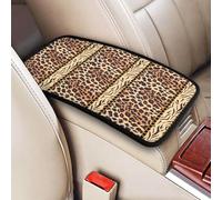 Leopard Tiger Skin Print, Vehicle Center Console Armrest Cover Pad Soft Comfort Car Handrail Box Cushion Universal