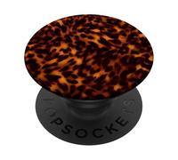 Leopard TortoiseShell Print Aesthetic Girly Chic Vintage PopSockets Adhesive PopGrip