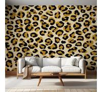 Leopard Wallpaper Brown, Animal Print Wall Paper for Bedrooms, Home Decor Photo Wallpaper for Living Room 400x280 Non-Woven Wall Mural W&6