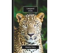 Leopard Weekly Diary 2026 (Hardcover): A gorgeous Week View Planner (spread across 2 pages). It's an ideally sized (6"x9") big cat journal in a large ... pages. Great gift for friends and family.