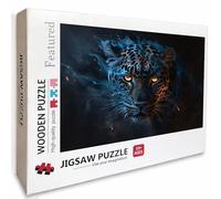 Leopard Wooden Jigsaw Puzzles 48x32in, Animal Jigsaw Puzzles 3000 Pieces for Adults with Box, Educational Challenging Game, Back Lettering Easy to Distinguish, Summer Gifts, Beautiful Decor, R-1530