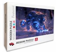 Leopard Wooden Jigsaw Puzzles 99x70cm, Animal Jigsaw Puzzles 2000 Piece for Adults with Box, Educational Challenging Game, Gifts for Teens, Back Lettering Easy to Distinguish, Home Decoration, 1-4903