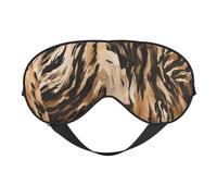 Leopard2 Double-Sided Silk Sleep Mask, Adjustable Light Blocking Eye Mask for Travel, Men & Women, Soft Comfortable Blindfold 20x10cm