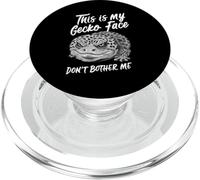 Leopardgecko Eublepharis macularius grumpy gecko face PopSockets PopGrip for MagSafe