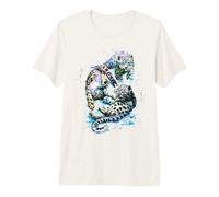 Leopards and Tiger, Hand-Painted Cute Leopards and Tiger Premium T-Shirt