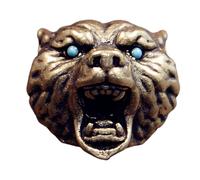 Leopards Head Beads For Crafting Unique Charm Accessories And Paracord Enthusiast Gear Large Hole Paracord Pendant, White, One Size