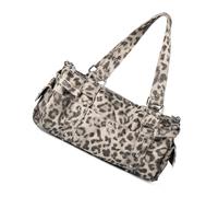 Leopards Pattern Shoulder Bag Nylon Underarm Bags Lightweight Handbag Crossbody Purse Suitable For Various Occasion Korean Japanese Styles Sunderarm Bag