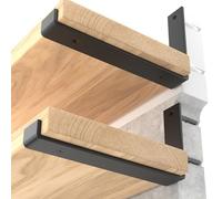 LEOPO 12 inch Shelf Bracket for DIY Floating Shelf, 1/5 inch Thick Heavy Duty Bracket, 6 Pack, 11.25” x 6” x 1.5”