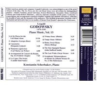 LEOPOLD GODOWSKY: PIANO MUSIC, VOL. 13 NEW CD