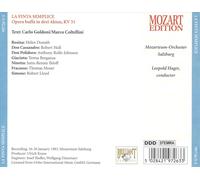 LEOPOLD HAGER MOZART: LA FINTA SEMPLICE NEW CD