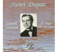 Léopold Simoneau - Duparc: 14 Songs / Léopold Simoneau