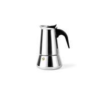 Leopold Vienna 4 Cup Espresso Maker Trevi, Silver, 10.199999999999999 x 12.8 x 16.899999999999999 cm