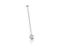 Leopold vienna LV233002 Bar Spoon with Muddler, Stainless Steel, Silver