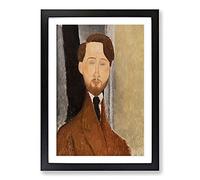 Leopold Zborowksi by Amedeo Modigliani Framed Print | A2 Black Framed Wall Art | Ready to Hang | Modern Nature Picture | Living Room Bedroom Lounge Office
