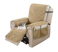 Leorate Waterproof Recliner Sofa Cover, Non-Slip Recliner Chair Slipcover for Families with Pets, Armchair Recliner Protector for Home (Wine)