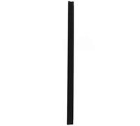 LEO's - 100 x spine bars, black, DIN A5 (210 mm) FH 3-4 mm for approx. 30 sheets, clamping bar for binding unperforated paper documents and sheet collections, terminal block made of hard PVC.
