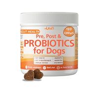 Leo's (120chews) Probiotic for Dogs chews | Natural Dog Probiotic Supplements | Pro Biotics for Gut Health Dog | Pre Pro and Post Biotic dog treats | Gut Health, Anal Glands, Grass-Eating, Itchy Ears