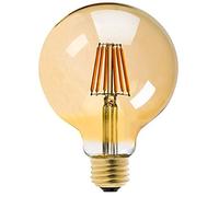 Leo's Light Vintage LED Filament Bulb G125 (φ125mm) 12W Decorative Large Globe LED Filament Bulb, E27 Screw Base, Warm White 2200K, 100WEquivalent, 1200lm (Amber)