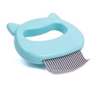 Leo's Paw The Original Pet Hair Removal Massaging Shell Comb Soft Deshedding Brush Grooming and Shedding Matted Fur Remover Dematting tool for Long and Short Hair Cat Dog Puppy Bunny (Mint)