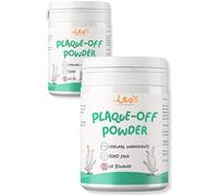 Leo's Plaque Off Powder for Dogs & Cats | 2 x 200g | Pet Teeth Cleaning | Cat & Dog Breath Freshener Dental Products 100% Natural | No Dog Toothbrush or Dog Toothpaste | Plaque Remover for Dogs & Cats