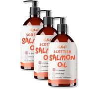 Leo's Salmon Oil for Dogs and Cats | Premium 100% Natural Fish Oil Supplements for Dogs and Cat Owners | Enhances Coat Shine, Joint & Brain Health, Itchy or Dry Skin (500ml x 3)