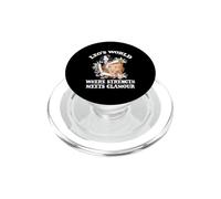 Leo's World Where Strength Meets Glamour PopSockets PopGrip for MagSafe