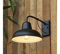LEOSHI Outdoor Wall Sconce, Farmhouse Gooseneck Barn Light, Black, 26cm x 23cm x 40cm, IP65 Waterproof, Scandinavian Style, Hardwired, E26/E27 Bulb Compatible