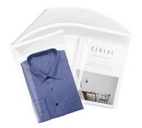 LEOSINDA 100 Pcs Self Sealing Cellophane Bags,10-1/2" x 13 Resealable Bags
