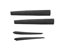 LEOSOX Black Trims Compatible With Tesla Model 3/Y Alcantara Interior Decoration-Dashboard Door Handle Cover Plate Decor Adhensive Panel (Color : 2 Kits)