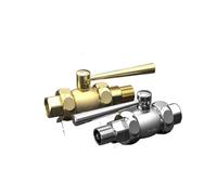 LEOTNNDQ 1PCS all-copper double joint ball valve 4 points 6 points 1-in(1l2 inner teeth)