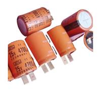 LEOTNNDQ 2pcs 3900UF 4700UF 6800UF 33000UF 25V 40V 80V 100V capacitor(6800uf 80v 35x65)