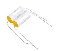LEOTNNDQ 2pcs 735P 1UF 2UF 3.3UF 5UF 400V DC Copper Pin Frequency Divided Coupling Non Polarized Capacitor(2UF 43.5X18.5MM)
