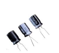 LEOTNNDQ 30PCS/50PCS V//R Series 220uF/25V electrolytic capacitor(30PCS)