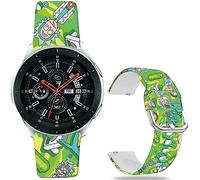 Leotop Rick and Morty Bands Compatible with Samsung Galaxy Watch 5/Watch 4/Watch 42mm/Watch 3 41mm/Active 2 44mm/Active 40mm/Gear Sport/S2 Classic/TicWatch 2 Fancy 20mm Cartoon Strap.