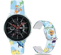 Leotop Sea Turtle Ocean Bands Compatible with Samsung Galaxy Watch 4 40/44mm/Galaxy Watch 42mm/Watch 3 41mm/Active 2/Gear S2 Classic/Sport 20mm Soft Silicone Kawaii Cute Strap Kids Girls Women.