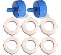 LeoTube 6-Pack Replacement Gasket Seals and 2-Pack Adapters for Sawyer Products Water Filtration System