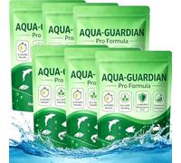 LeoTube Aqua Guardian Pro Formula for Pond, Aquatic Care Powder (6) | Aqua Guardian, One 60g Pack Treats up to 500 Gallons, No Measuring Needed - Just Pour for Crystal Clear Pond Water