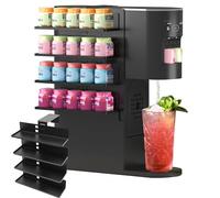 LeoTube Flavor Pods Storage Holder for Ninja Thirsti Soda Machine, 4-Tier Organizer for Ninja Thirsty Flavor Pods, Hold 20 Flavor Water Drops, Space-saving & Easy to Access, Soda Maker Accessories