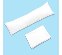 LeoTube Pillowcase for Most Body Pillows, Body Pillow Cover Compatible with Utopia Bedding Full Pillow for Adults-Envelope Closure & Breathable & Soft-Cover ONLY (White)(20x54inch)