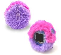 LeoTube Plush Cover for Tamagotchi Paradise, Portable Protective Case with Zipper, 360-degree Full Protective (Purple Sky)